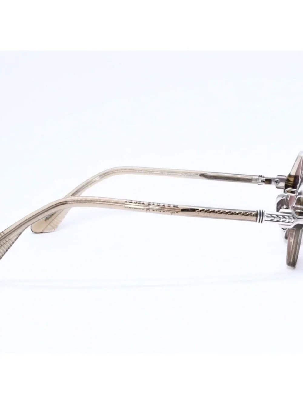 Chrome Hearts Clitco-a Sunglasses Eyewear 46 Flairnie Octagon Clear Olive